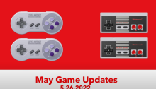 Nintendo SNES and NES controllers; May Update for Nintendo Switch Online